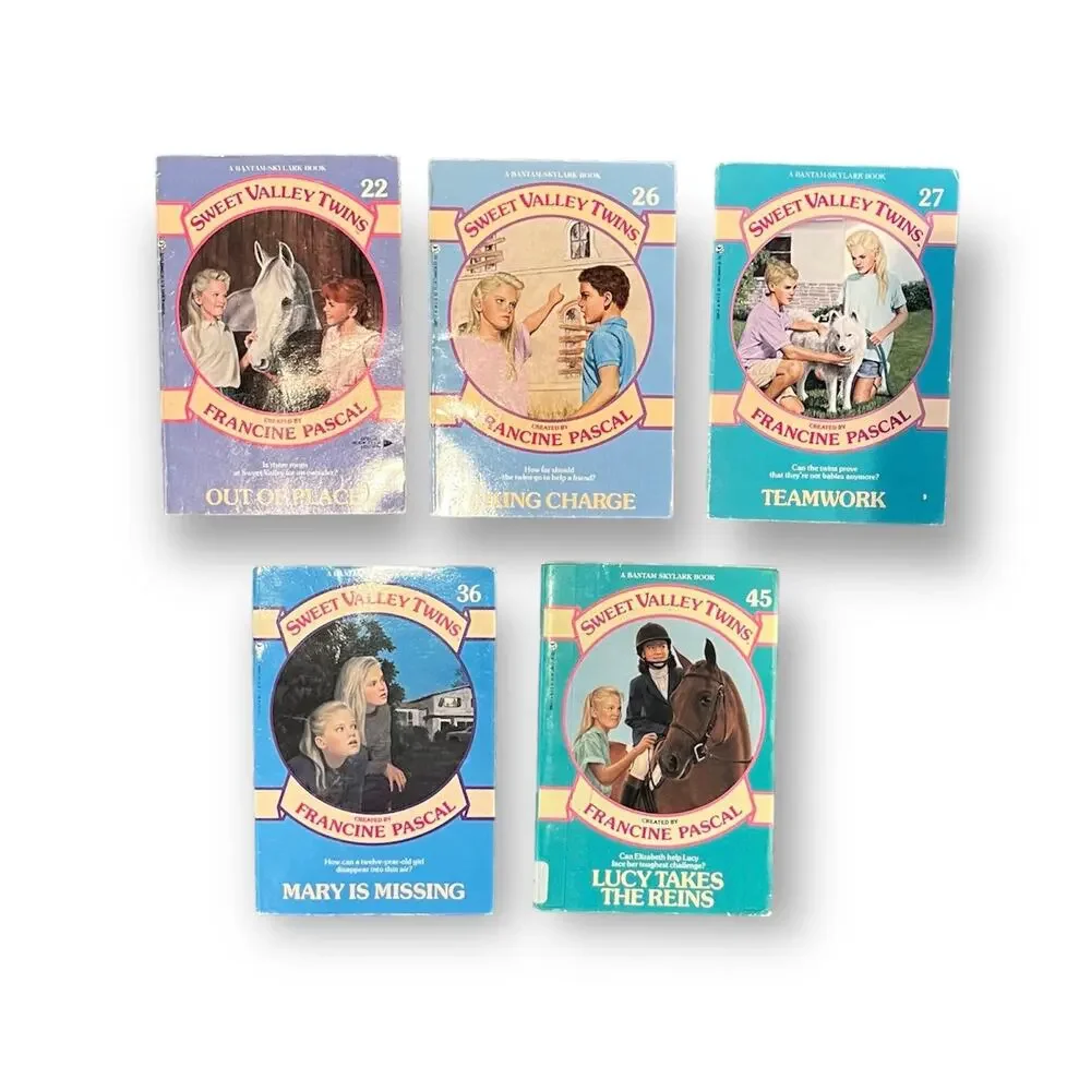 Sweet Valley Twins Vintage 1988-1991 Five Book Lot